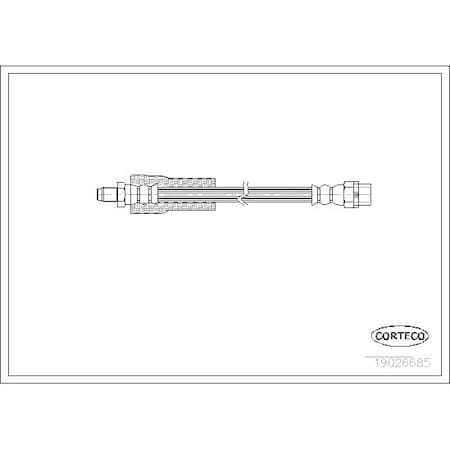 Corteco Brake Hose, 19026685 19026685